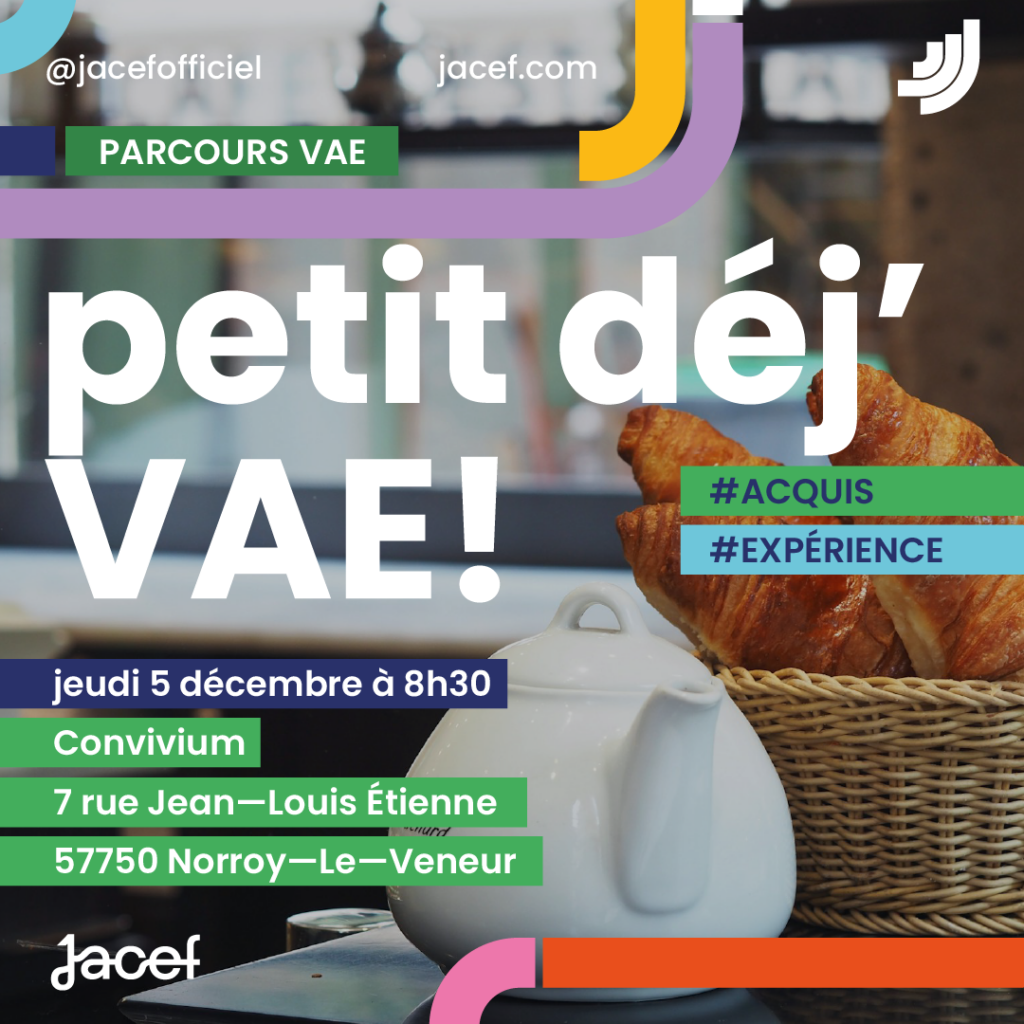 Visuel d'un flyer pour promouvoir le petit-déjeuner